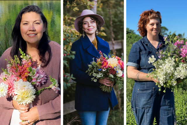 Collage photo of three 2023 Floret Scholarship winners