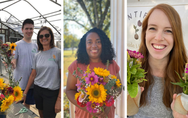 Collage photo of three 2023 Floret Scholarship winners