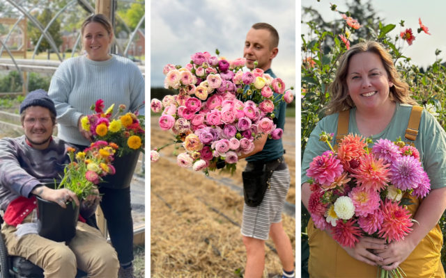 Collage photo of three 2023 Floret Scholarship winners