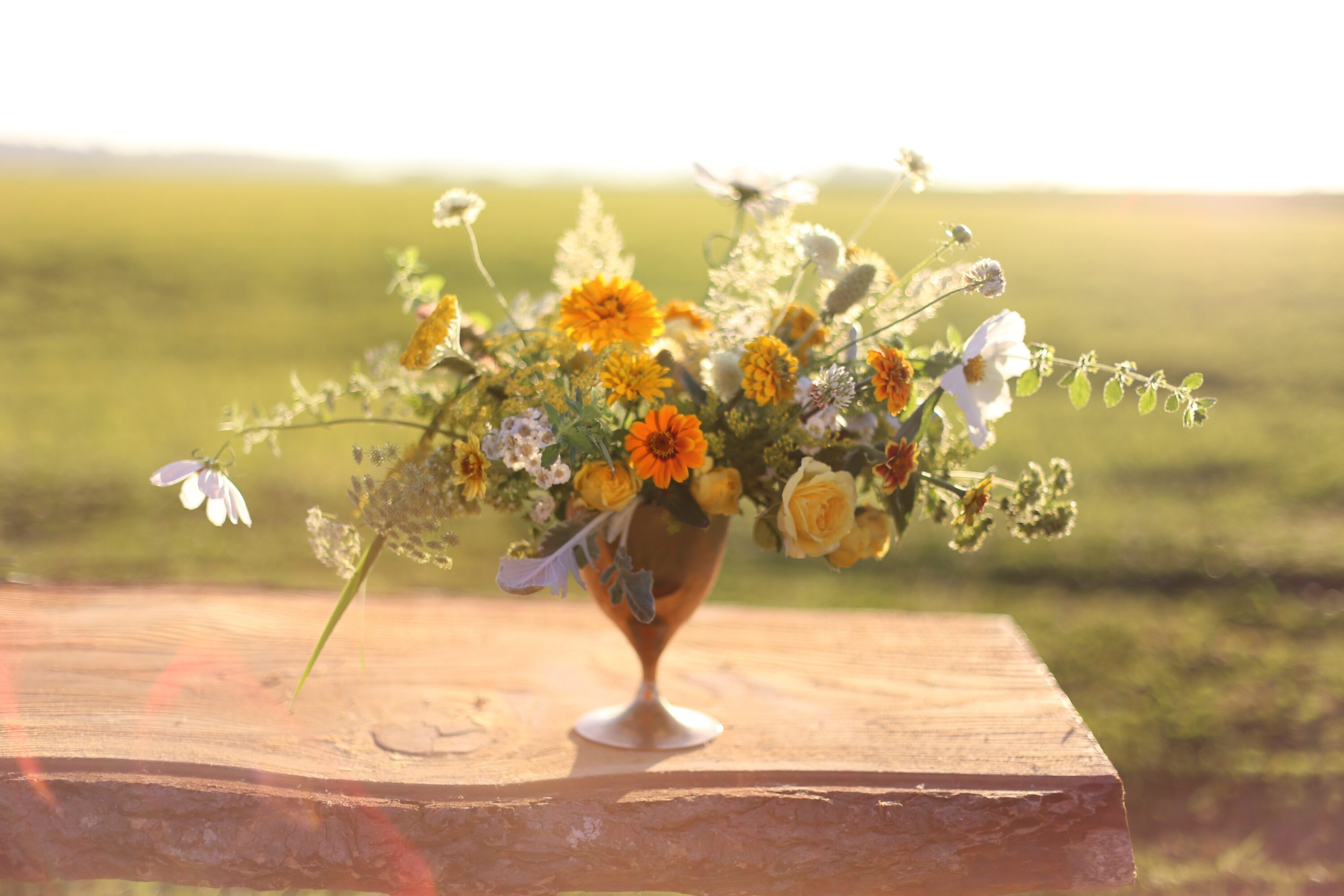 A flower arrangement on a table