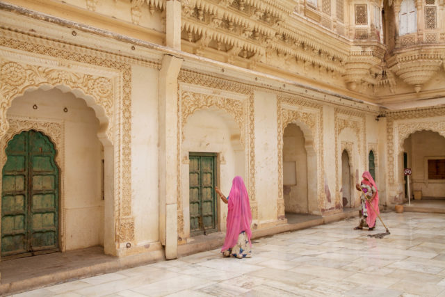 Women in bright saris Patterns of India