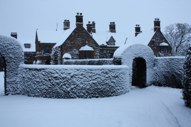 Wardington Manor in winter